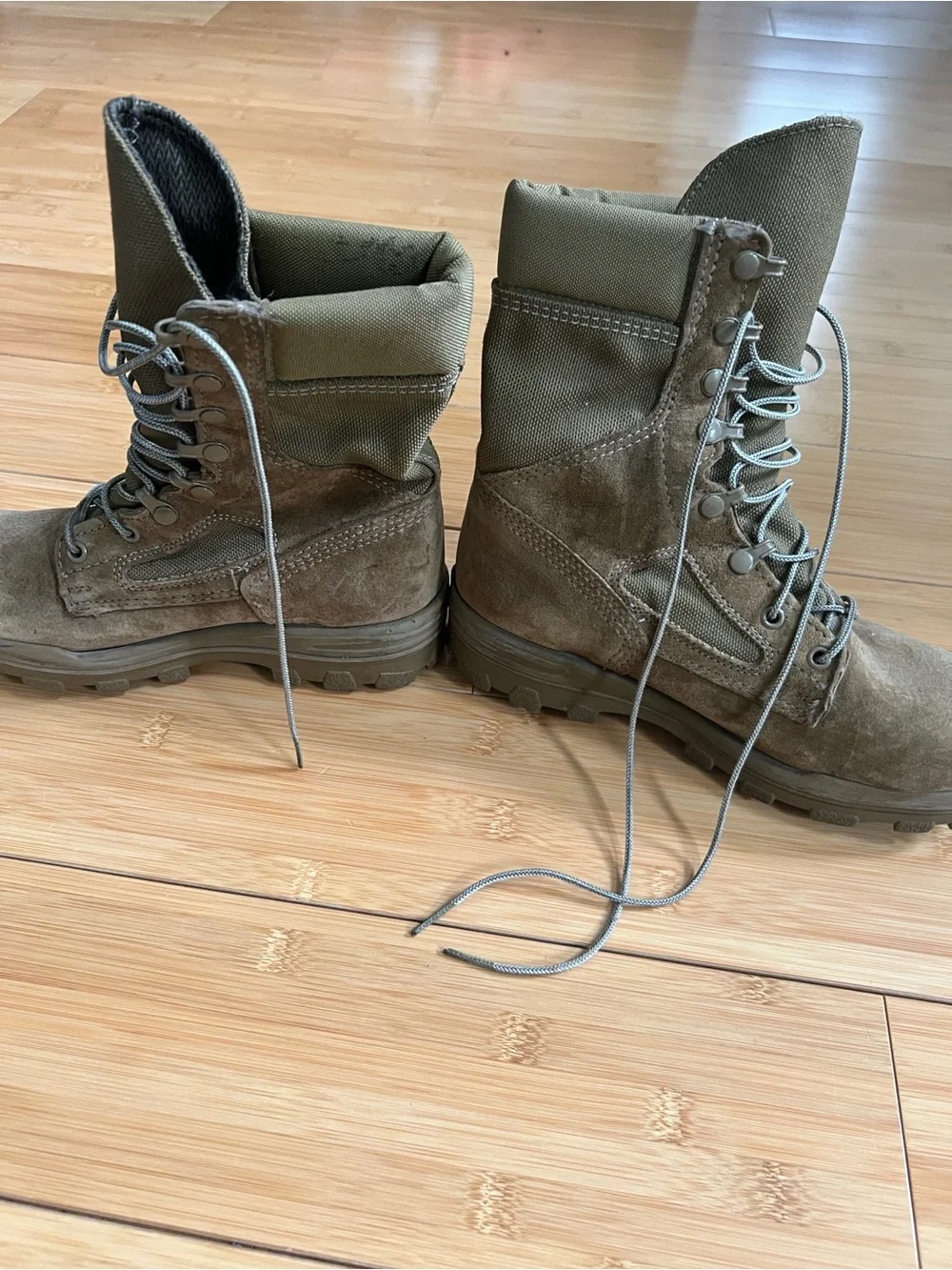 Bates E85501C USMC GoreTex Combat Boots Men Size 6.5 R Olive Mojave Marine Corps